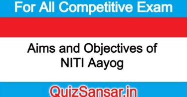 Aims and Objectives of NITI Aayog