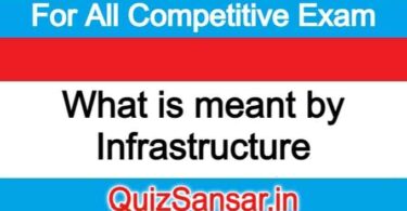 What is meant by Infrastructure