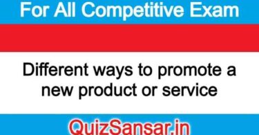Different ways to promote a new product or service