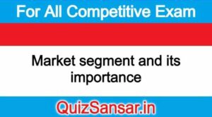 Market segment and its importance