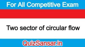 Two sector of circular flow