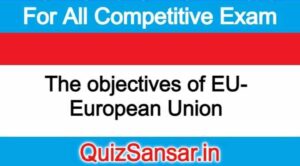 The objectives of EU- European Union