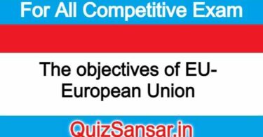 The objectives of EU- European Union