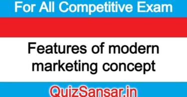 Features of modern marketing concept