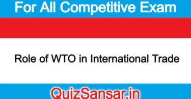 Role of WTO in International Trade