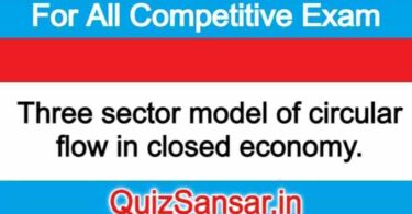 Three sector model of circular flow in closed economy.