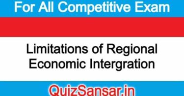 Limitations of Regional Economic Intergration