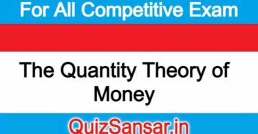 The Quantity Theory of Money