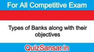 Types of Banks along with their objectives