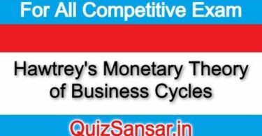 Hawtrey's Monetary Theory of Business Cycles