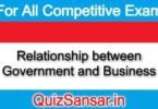 Relationship between Government and Business