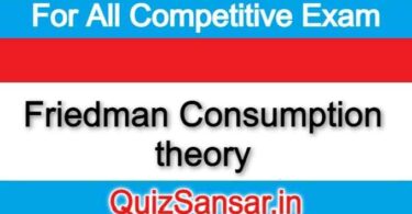 Friedman Consumption theory