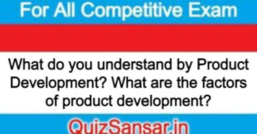 What do you understand by Product Development? What are the factors of product development?