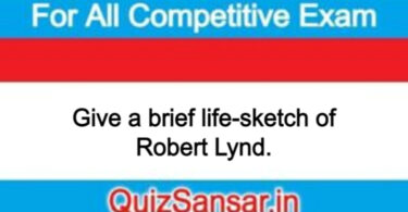 Give a brief life-sketch of Robert Lynd.