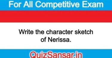 Write the character sketch of Nerissa.