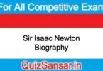 Sir Isaac Newton Biography