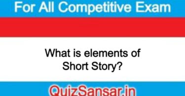 What is elements of Short Story?