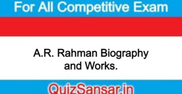 A.R. Rahman Biography and Works.