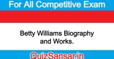 Betty Williams Biography and Works.