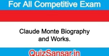 Claude Monte Biography and Works.