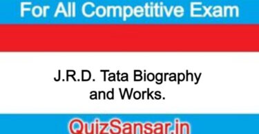 J.R.D. Tata Biography and Works.