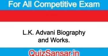 L.K. Advani Biography and Works.