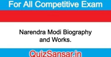 Narendra Modi Biography and Works.