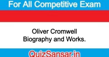 Oliver Cromwell Biography and Works.