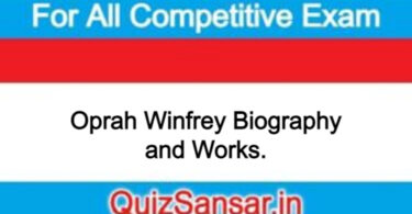 Oprah Winfrey Biography and Works.