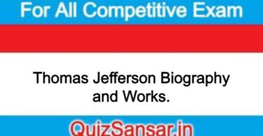 Thomas Jefferson Biography and Works.