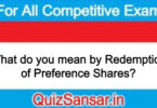 What do you mean by Redemption of Preference Shares?
